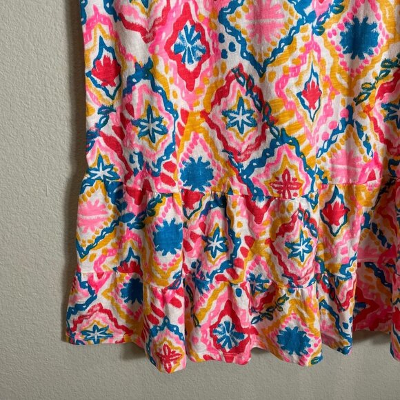 Fresh Produce Womens Small Tank Dress Peplum Sleeveless Colorful - Picture 5 of 9